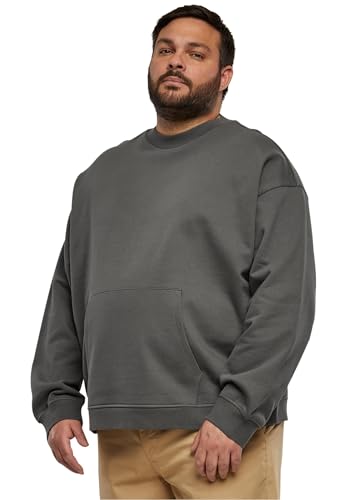 Urban Classics Herren TB6319-Organic Boxy Pocket Crew Sweatshirt, darkshadow, 4XL von Urban Classics