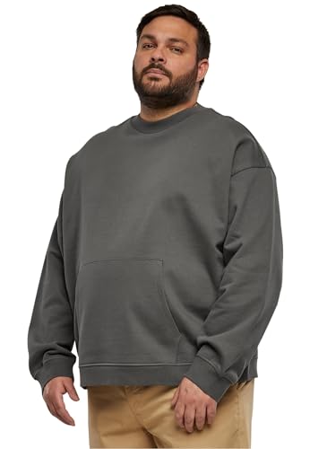 Urban Classics Boxy Pocket Crew Männer Sweatshirt grau XXL 100% Baumwolle Urban Fashion von Urban Classics