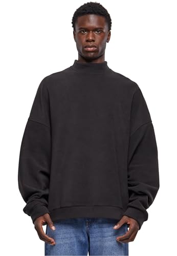 Urban Classics Herren TB6362-Oversized Polar Fleece Crew Sweatshirt, Black, 5XL von Urban Classics