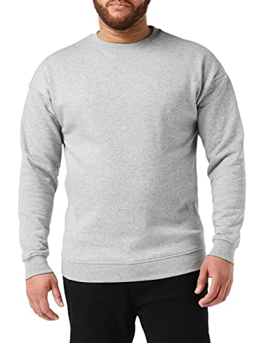 Urban Classics TB1591 Herren Pullover Sweat Crewneck Grey (Grey 111), Medium von Urban Classics