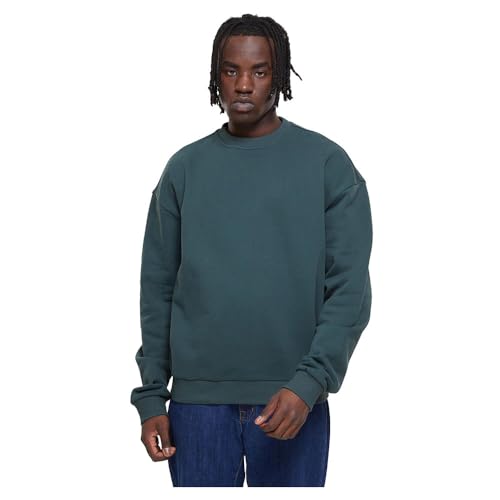Urban Classics Herren Sweatshirt Ultra Heavy Crew Bottlegreen L von Urban Classics