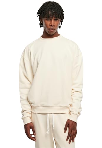 Urban Classics Herren TB5575-Ultra Heavy Crew Sweatshirt, whitesand, 4XL von Urban Classics