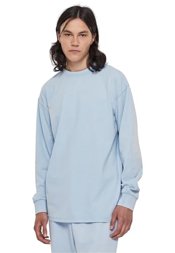 Urban Classics Herren T-Shirt Heavy Boxy Acid Wash Longsleeve balticblue 4XL von Urban Classics
