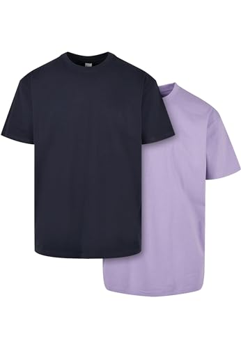 Urban Classics Herren T-Shirt Midnightnavy+Lavender M von Urban Classics