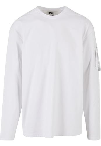 Urban Classics Herren TB6310-Sleeve Pocket Longsleeve T-Shirt, White, S von Urban Classics