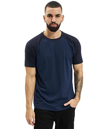 Urban Classics Raglan Contrast T-Shirt Herren, Blau/Dunkelblau., XXL von Urban Classics