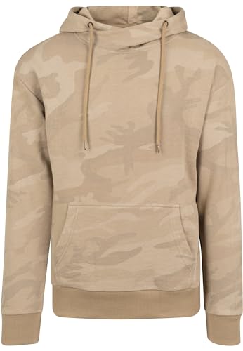 Urban Classics Herren High Neck Camo Hoody Kapuzenpullover, per Pack Mehrfarbig (Sand camo 867), Medium (Herstellergröße: M) von Urban Classics