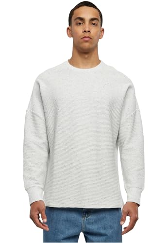 Urban Classics Herren Cut On Sleeve Naps Interlock Crew Pullover, per Pack Grau (Lightgrey 00143), Small (Herstellergröße: S) von Urban Classics