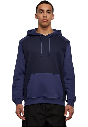 Urban Classics Herren TB3831-2-Tone Fake Raglan Hoody Kapuzenpullover, midnightnavy/darkblue, XL Urban Classics Herren TB3831-2-Tone Fake Raglan Hoody Kapuzenpullover, midnightnavy/darkblue, XL von Urban Classics