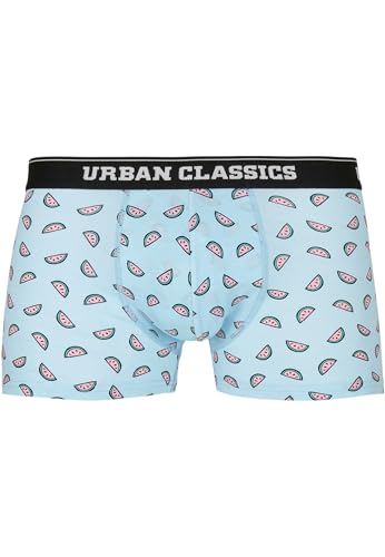 Urban Classics Herren Boxer Shorts 3-Pack Boxershorts, Melon AOP+cha+blk, XXL von Urban Classics