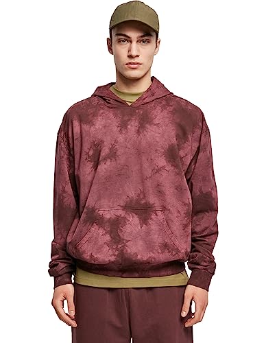 Urban Classics Herren TB4501-Tye Dyed Hoody Kapuzenpullover, Cherry, S Urban Classics Herren TB4501-Tye Dyed Hoody Kapuzenpullover, Cherry, S von Urban Classics