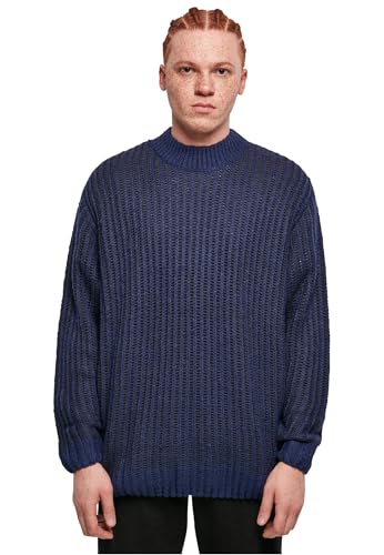 Urban Classics Herren Sweatshirt Oversized Two Tone Sweater darkblue/midnightnavy S von Urban Classics