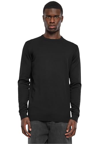 Urban Classics Herren Sweatshirt Knitted Crewneck Sweater Black XXL von Urban Classics