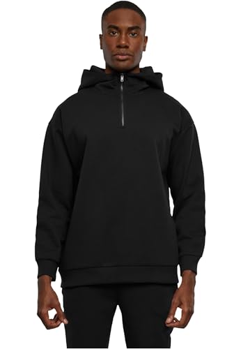 Urban Classics Herren Kapuzenpullover Zipped High Neck Hoody Black L von Urban Classics