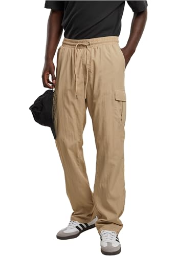 Urban Classics Herren Hose Straight Leg Nylon Cargo Pants Concrete 3XL von Urban Classics