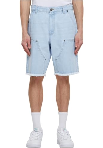 Urban Claasics Herren Jeans Shorts Open Edge Two Knee Denim Shorts, Kurze Jeans für Männer, Loose Fit von Urban Classics