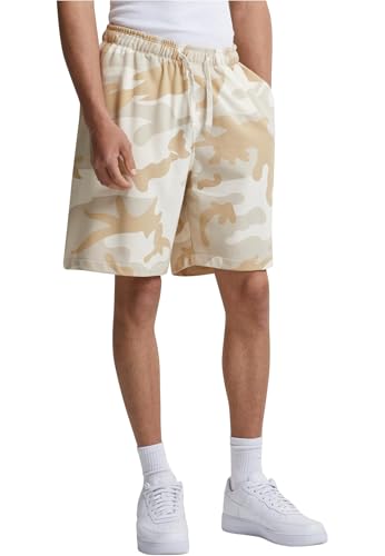Urban Classics Herren Kurze Sporthose Easy Camo Shorts, Kurze Trainingshose im Camo-Muster, Loose Fit von Urban Classics