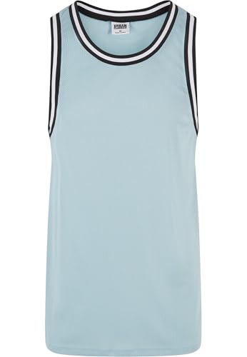 Urban Classics Herren Tank Top Mesh Tanktop, lässiges Tank Top für Männer, Rundhals, Loose Fit, Polyester-Mesh, oceanblue, XXL von Urban Classics