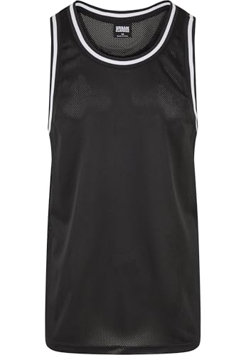 Urban Classics Herren Tank Top Mesh Tanktop, lässiges Tank Top für Männer, Rundhals, Loose Fit, Polyester-Mesh, black, M von Urban Classics