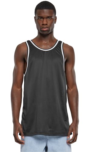 Urban Classics Herren Tank Top Mesh Tanktop, lässiges Tank Top für Männer, Rundhals, Loose Fit, Polyester-Mesh, black, M von Urban Classics