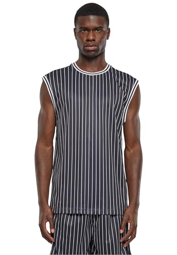 Urban Classics Herren Tank Top Striped Mesh Tanktop, gestreiftes Tank Top für Männer, Regular Fit, Polyester-Mesh, erhältlich in Größen S - 5XL von Urban Classics