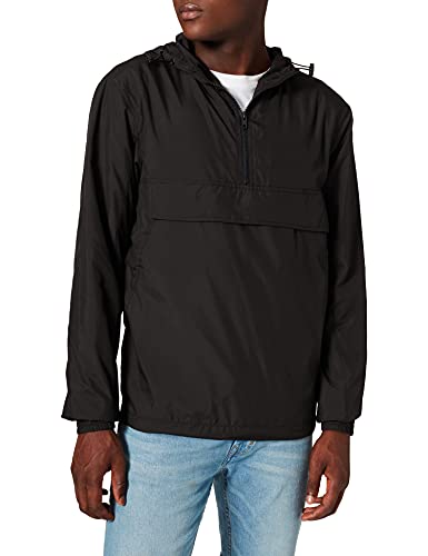 Urban Classics Herren Basic Pull Over Jacket Jacke, Schwarz, XS EU von Urban Classics