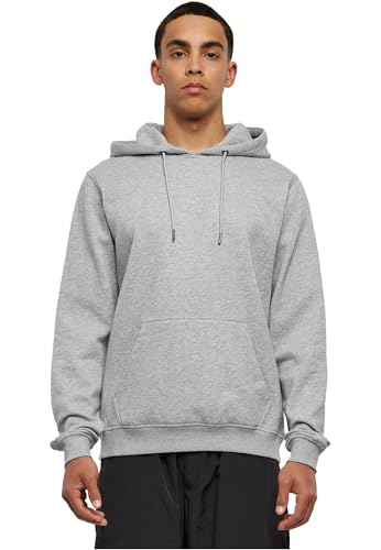 Urban Classics Basic Terry Hoody – Herren Kapuzenpullover aus Sweatstoff, Regular Fit mit Kängurutasche, weiches Material für Alltag & Streetstyle, Grey, M von Urban Classics
