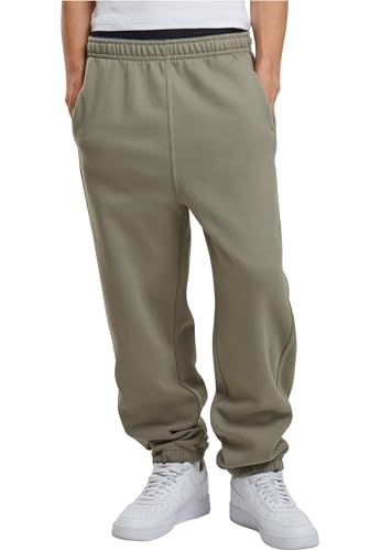 Urban Classics Herren Trainingshose Sweatpants, Jogginghose für Männer, Straight Leg, Reißverschlüsse an den Beinabschlüssen, XXL, palegreen von Urban Classics