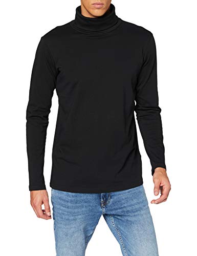 Urban Classics Herren Turtle Neck LS T-Shirt, Black, M von Urban Classics