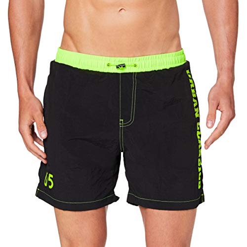 Urban Classics Herren UC Logo Swim Shorts Badehose, Black, M von Urban Classics