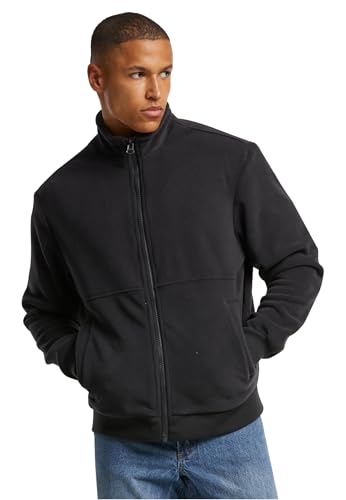 Urban Classics Colour Block Polar Fleece Jacket Black/Black, 5XL von Urban Classics