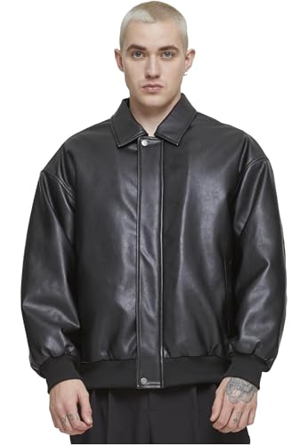 Urban Classics Men's TB6914-Synthetic Leather Blouson Leichte Jacken, Black, M Urban Classics Men's TB6914-Synthetic Leather Blouson Leichte Jacken, Black, M von Urban Classics