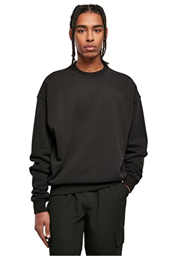 Urban Classics Herren Ultra Heavy Crew Sweatshirt, Black, M Urban Classics Herren Ultra Heavy Crew Sweatshirt, Black, M von Urban Classics