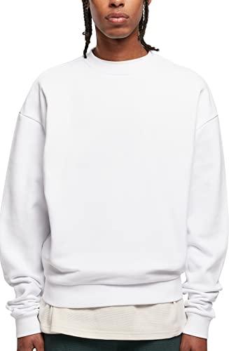 Urban Classics Herren Ultra Heavy Crew Sweatshirt, white, S von Urban Classics