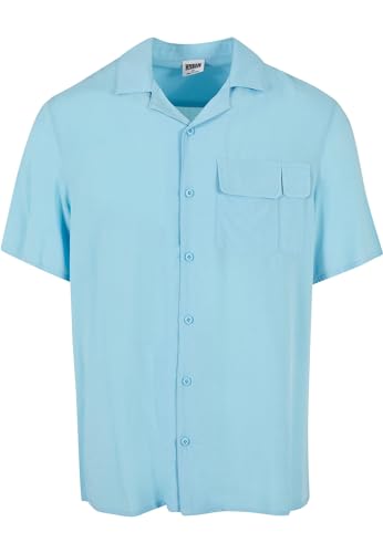 Urban Classics Herren TB4916-Viscose Camp Shirt Hemd, balticblue, L von Urban Classics