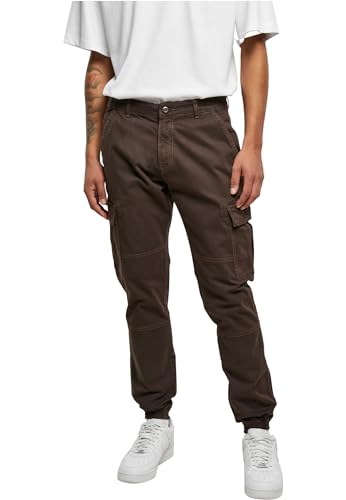 Urban Classics Herren TB1435-Washed Cargo Twill Jogging Pants Hose, Brown, 34 von Urban Classics