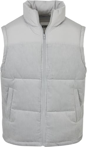 Urban Classics Herren TB4693-Cord Vest Weste, lightasphalt, 3XL von Urban Classics