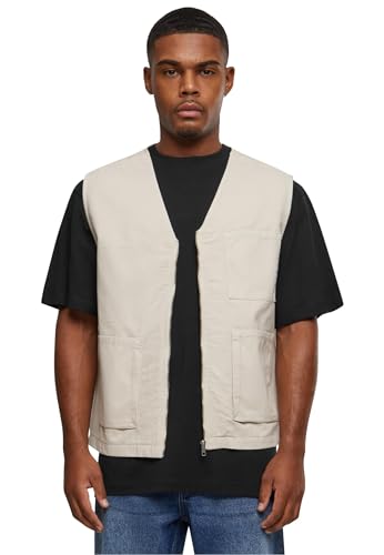 Urban Classics Herren Weste Organic Cotton Vest, Weste für Männer aus Bio-Baumwolle, Regular Fit, erhältlich in verschiedenen Farben, Größen S-5XL von Urban Classics