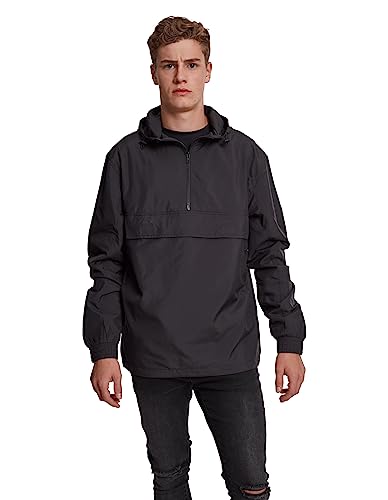 Urban Classics Herren Pullover Basic TB2100, Einfarbig, Gr. Small (Herstellergröße: S), Schwarz (Black 00007) von Urban Classics