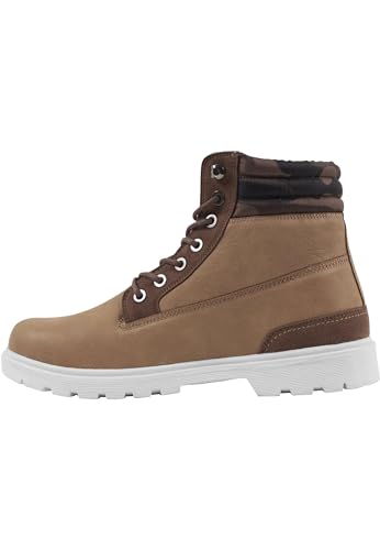 Urban Classics Herren Winter Chukka Boots, Braun (Beige/Woodcamo) von Urban Classics