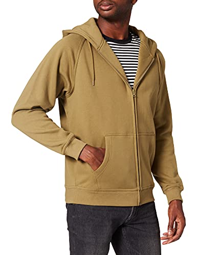 Urban Classics Herren Sweatshirt Zip Hoody, Kapuzenjacke für Männer, mit Reißverschluss, tiniolive, M von Urban Classics