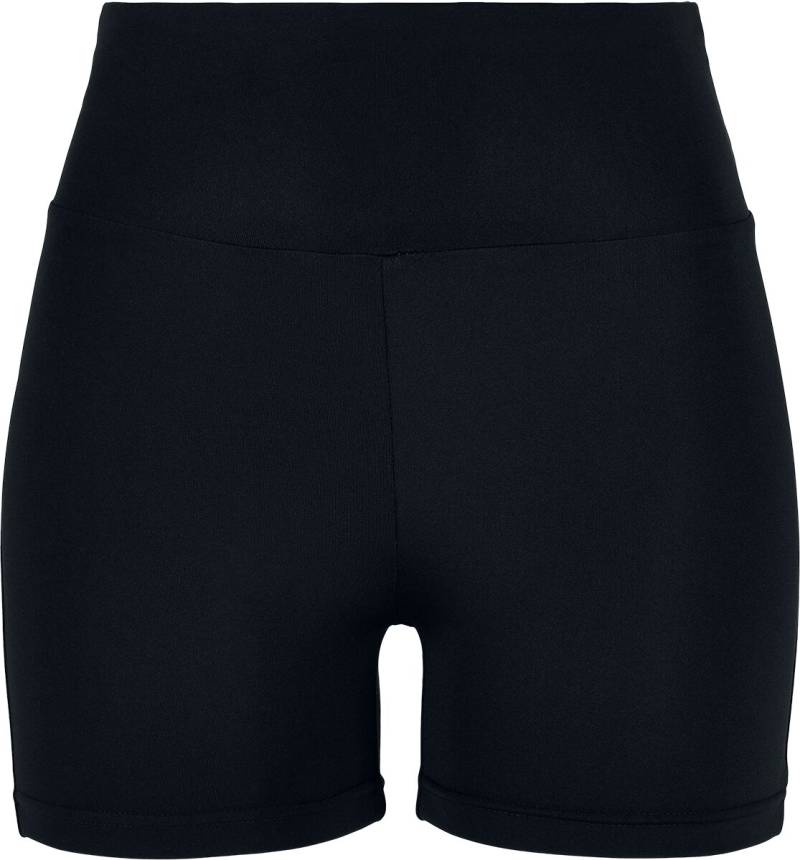Urban Classics Hotpant - Ladies Recycled High Waist Cycle Hot Pants - XS bis XL - für Damen - Größe XS - schwarz von Urban Classics