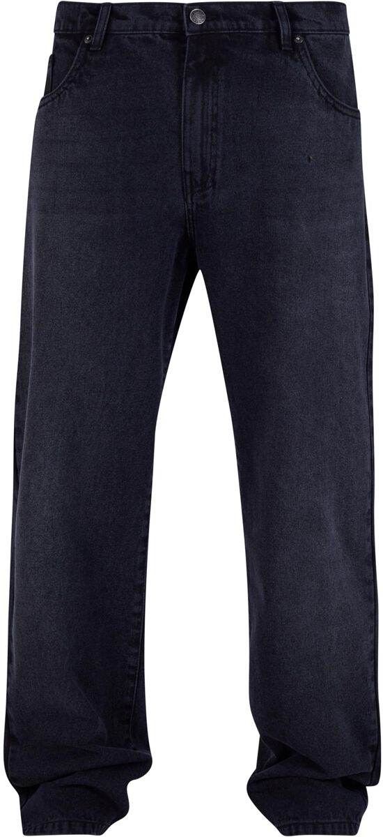 Urban Classics Jeans - Heavy Ounce Straight Fit Jeans - W30L32 bis W34L33 - für Männer - Größe W32L32 - schwarz von Urban Classics