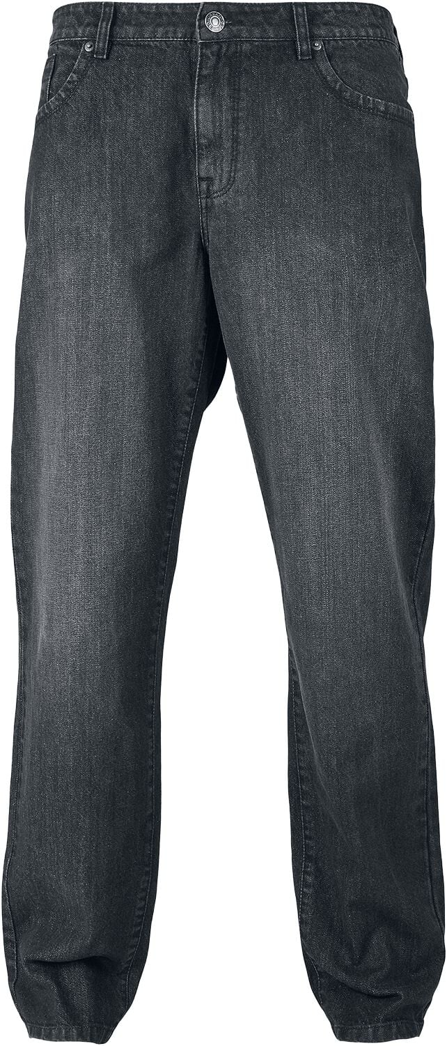 Urban Classics Jeans - Loose Fit Jeans - W30L32 bis W36L34 - für Männer - Größe W36L34 - schwarz von Urban Classics