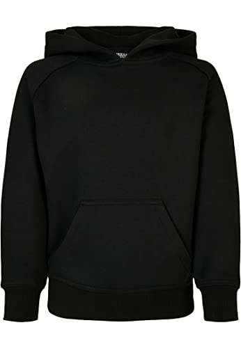 Urban Classics Jungen Boys Blank Hoody Kapuzenpullover, black, 122/128 von Urban Classics