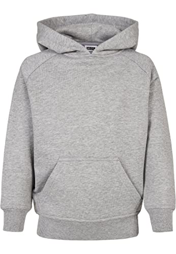 Urban Classics Jungen Boys Blank Hoody Kapuzenpullover, grey, 158/164 von Urban Classics