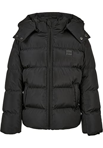 Urban Classics Jungen UCK1807-Boys Hooded Puffer Jacket Jacke, Schwarz, 122/128 von Urban Classics