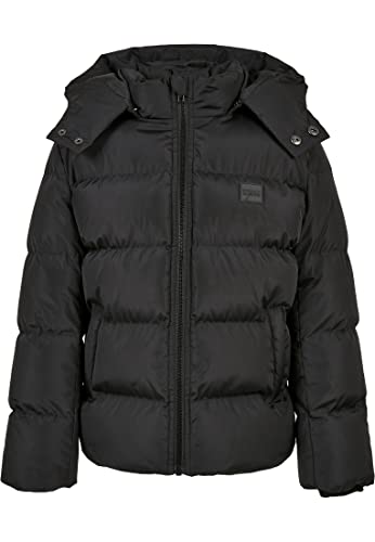 Urban Classics Jungen UCK1807-Boys Hooded Puffer Jacket Jacke, Black, 158/164 von Urban Classics