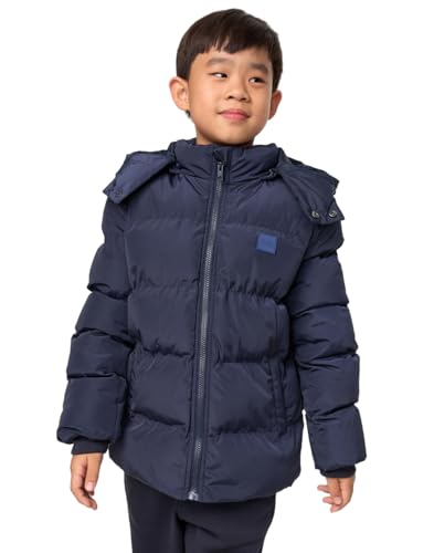 Urban Classics Jungen UCK1807-Boys Hooded Puffer Jacket Jacke, Navy, 122/128 von Urban Classics