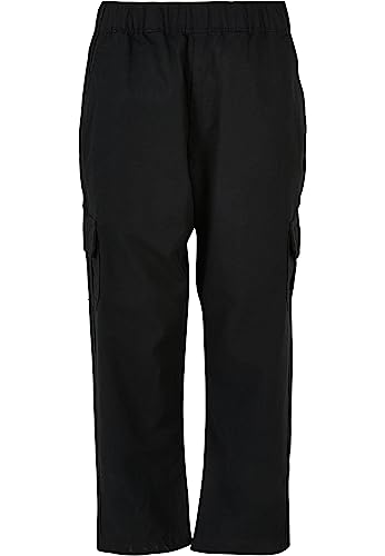 Urban Classics Jungen Boys Ripstop Cargo Pants Hose, Black, 146/152 cm von Urban Classics